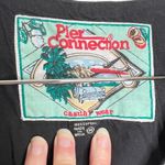 Vintage Pier Connection Cotton Vest Women’s Sz Medium 4 Button Front Black White Photo 2