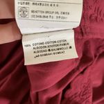 United Colors Of Benetton  Top Small Red Long Sleeve Flowy Stretch Basic Photo 5