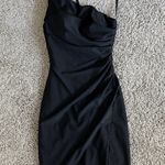 Sherri Hill Black  Dress One Shoulder Photo 4