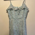 French Kiss Blue floral romper  Photo 0