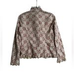 Vintage Dainty Floral Lace Ruffle Blouse Victorian Prairie Cottage Size Small Pink Photo 6