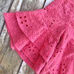 Trina Turk Praise Eyelet Ruffle Sheath Dress Cosmo Pink Photo 7