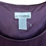After Dark 2Pc Embroidered beaded sleeveless sheer lined purple Women's Suit 10P Photo 1