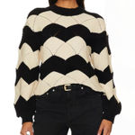 Cleobella  Kori Sweater in Black & Ivory Photo 0