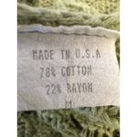 Motherhood Motherwear Nursing Cardigan Women’s M Green Knit Zip Front Cotton Rayon USA Photo 7