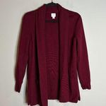 J.Crew  burgundy knit sweater open blazer Photo 0