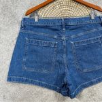 Madewell The Denim Emmett High-Rise Sailor Shorts Patch Pocket Woodston Wash 33 Photo 6
