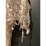 Vintage Cachet by Bari Protas Fringe Lace crochet Short Sleeve flapper Dress 5/6 Photo 1