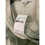 CHENAULT Tie Dye Cozy‎ Seam Front Cowl Neck Pullover in Olive S NEW Green Photo 3