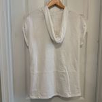 Fabletics NWOT Womens White Oceanside Pullover Short Sleeve Hoodie Photo 1