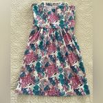Vineyard Vines  Ocean Life Coral Fish Empire Waist Strapless Dress Size‎ 0 Photo 1