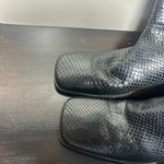 Bandolino  vintage Y2K 2000s 90s retro  Black leather ankle square toe boots 6.5 Photo 6