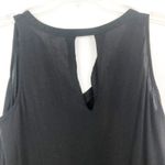Old Navy  I Sleeveless High Low V-Neck Black Top Photo 5