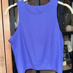 Lululemon SenseKnit Running Tank top Charged Indigo Purple Cropped workout Photo 6