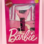 NWT Barbie Cozy Fleece Lined Quarter Zip Pink Sweater Size M Photo 2