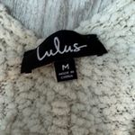 Lulus  Cream Knit Sweater Womens Medium Long‎ Sleeve V Neck Twist Back Photo 3