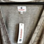 Sundry  Women's Snakeskin Print Wrap Sweater in Sand Size 2 / Medium Long Sleeve Photo 5