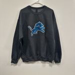 Gildan Detroit Lions sweatshirt! Sequin glitter bling lions logo gray size XL! Photo 5