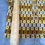 Free People Free People Babe Town Polo Shirt XS 70's Hippie Brown Orange Retro Festival Photo 2