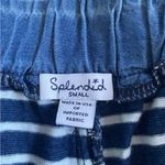 Splendid Navy Striped Women's Cotton Shorts Photo 3