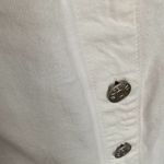 Madewell Denim Square-Neck Sleeveless Mini Dress in Tile White Size 14 NWT Butto Photo 4