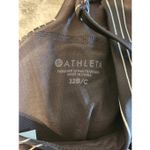 Athleta  High Neck Strappy Bikini Top Swimsuit Black Chevron Underwire 32B/C Photo 2