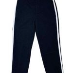 Old Navy New Jogging Pants Black Size 6 White Piping Stretch Womens 30X25 Photo 0
