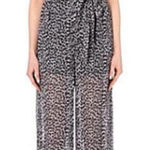 Michael Kors Sleeveless Jumpsuit Floral Print Black Size M Photo 0