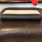 Kate Spade Taupe Black Gold Zipper Credit Card Coin Continental Wallet Authentic Photo 7