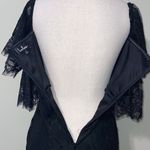 Be My Sweetheart medium black eyelash lace off the shoulder bodycon dress NWT Photo 7