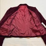 Vintage MJ Concepts in Sportswear Velvet feel Jacket Plum/Burgundy/Maroon/Wine Red Size undefined Photo 2