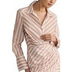 Le Superbe Montmartre Wrap Mini Dress Sandy stripe sz 8 White Photo 2