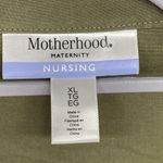 Motherhood Maternity  Nursing Cardigan top Womens XL Long sleeve roll‎ tab Shirt Photo 4