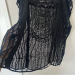 Black Lace Swim Cover Up Poncho Photo 6