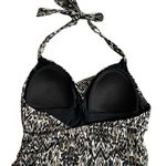 Badgley Mischka  Zara Surplice Mio Halter One Piece Swimsuit Size 10 Photo 5