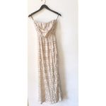 Forever 21 Champagne Lace Strapless Maxi Dress Photo 2