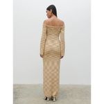 ASOS NEW Pretty Lavish Joanna Bardot Off Shoulder Knit Midi Maxi Bodycon Dress Size M Photo 3