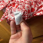 Talbots  wrinkle resistant red & white floral button up blouse, Size 12 Photo 3