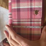 Anuschka Pink Plaid Crossbody Wallet Photo 1
