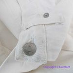 Madewell NEW  Petite Baggy Straight Jeans in Tile‎ White: Ripped Edition, 25P Photo 11