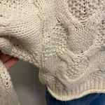 South Moon Under Cream Cable Knit Mock Neck Sweater Photo 3