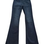 KanCan‎ Women's Black Flare Jeans Faux Leather Waist Size 7/27 Photo 0