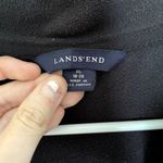 Lands' End black full zip fleece jacket pocket winter classic long sleeved Photo 2