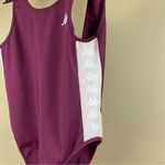 Kappa  222 Banda Auber Bodysuit Maroon Side Stripe Logo 80's Sporty Photo 6
