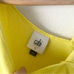 CAbi Radiant Tank Top Citrus (Yellow) Sz S Asymmetrical Ribbed Lightweight Photo 2