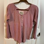 Anthropologie Saturday Sunday Pink Long Sleeve Knit Top Photo 1