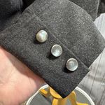 Dalia Charcoal Gray Muted Gold Speckled Buttoned Blazer Jacket Size 8 Photo 4