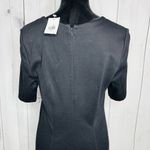 CAbi NWT  Claire Dress V-Neck Ponte Short Sleeve Sheath Black Sz 10 NEW Photo 8