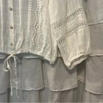 American Rag NWT  Long Sleeve Western Bohemian Pheasant Lace Top - Size Small Photo 2