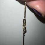 Trifari  Vintage Frosted Heart With Rhinestone Gold Tone Heart Necklace Photo 4